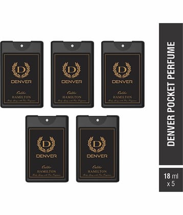 Denver Caliber Pocket Perfume - 18ML Each (Pack of 5)