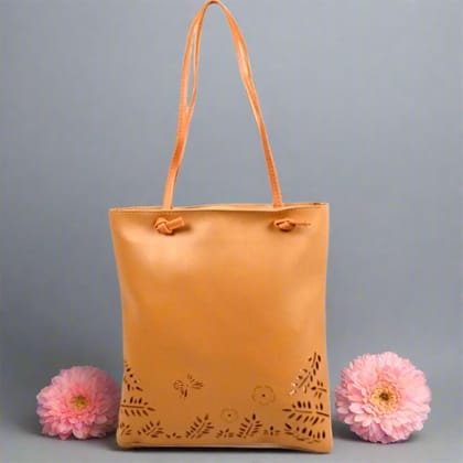Women's Tote Bags | Premium PU Leather Big Shoulder Bag | Ladies Purse Top Handle Large Capacity Handbags - For Woman, Girls, Laptop, Office & Gifts-Orange