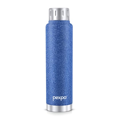 Pexpo 12 Hours Hot and Cold Thermosteel Insulated ISI Certified Flask (500ml, Blue, Cameo)