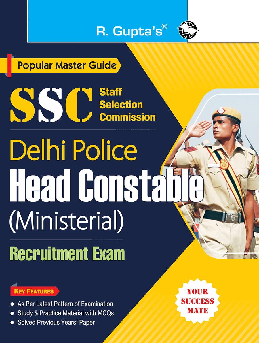 SSC: Delhi Police Head Constable (Ministerial) Recruitment Exam Guide [Paperback] [Jul 25, 2025] RPH Editorial Board