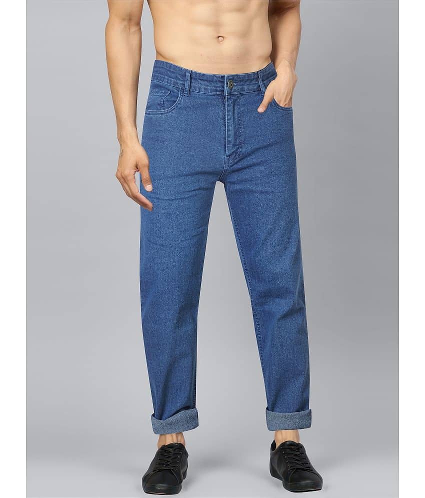 JB JUST BLACK Regular Fit Cuffed Hem Men's Jeans - Blue ( Pack of 1 )