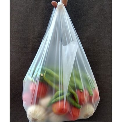 Enviclean Plain W-Cut White Packaging Bag (100kg) | Seamless Design | Multi-Functional Use