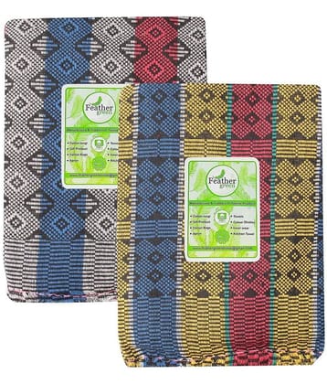 Feather Green Single Cotton Floral Blanket
