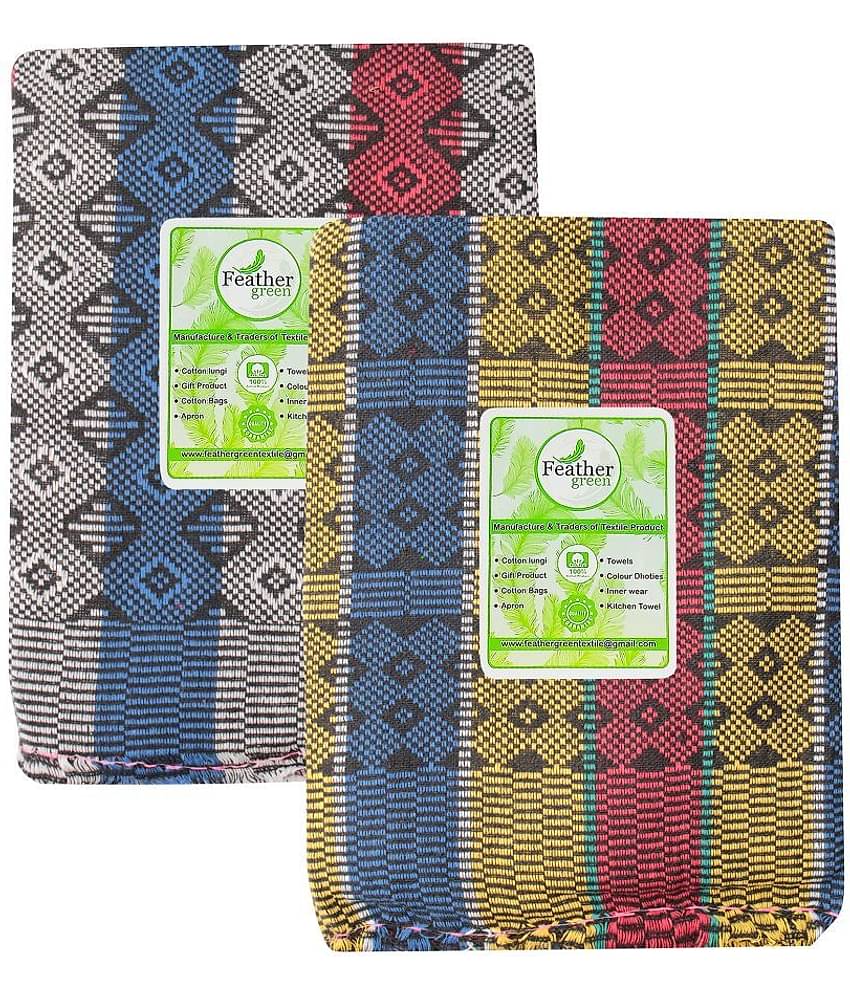 Feather Green Single Cotton Floral Blanket