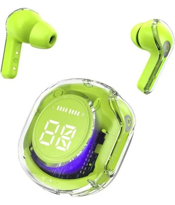 VEhop Ultrapods PRO Bluetooth True Wireless (TWS) In Ear 30 Hours Playback Low Latency,Powerfull bass IPX4(Splash & Sweat Proof) Green