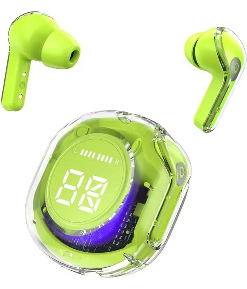 VEhop Ultrapods PRO Bluetooth True Wireless (TWS) In Ear 30 Hours Playback Low Latency,Powerfull bass IPX4(Splash & Sweat Proof) Green