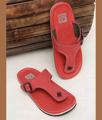 Cozy Wear - Red Men's Thong Flip Flop