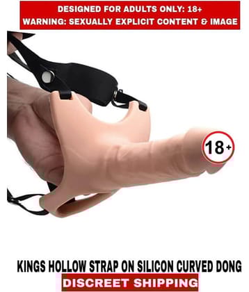 Adult Sex Toys Dong L U X Y Hollow Super Silicone Strap-on For Men