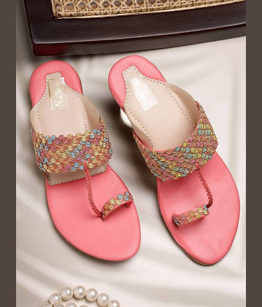 Natschuz Orange Women's Flats