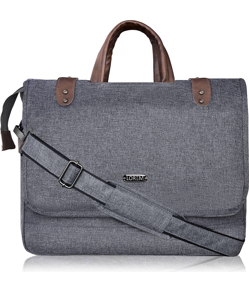 Lorem Grey Solid Messenger Bag