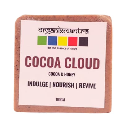Organix Mantra Cocoa Cloud Bath Soap - Cocoa & Honey Enriched, Hydrating & Exfoliating, Nourishes for Radiant Skin - 100G Organix Mantra Cocoa Cloud Bath Soap - Cocoa & Honey Enriched, Hydrating & Exfoliating, Nourishes for Radiant Skin - 100G