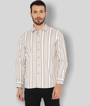 Maharaja - Brown Cotton Blend Slim Fit Men's Formal Shirt ( Pack of 1 )