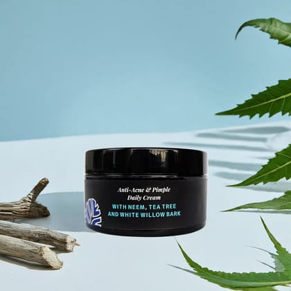 Anti-Acne & Pimple Daily Cream | Neem, Tea Tree & White Willow Bark Anti-Acne & Pimple Daily Cream | Neem, Tea Tree & White Willow Bark