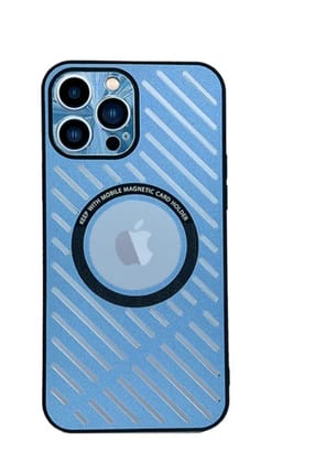 Ice - iPhone Metal Case with MagSafe Charging - Blue iPhone 14 PLUS