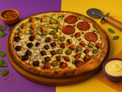 Crusto's 4in1 Non Veg Cheesburst Pizza