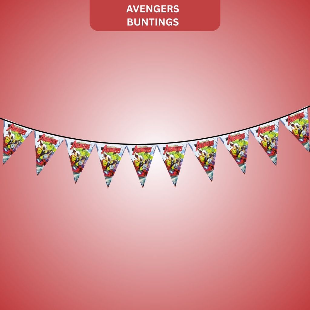 Avengers Buntings - Over 9 FT - Party and Festive Needs | Buy online on ZillyBuy