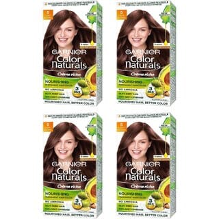Garnier Color Naturals Cream Light Brown 5 Hair Color - 70ml+60g (Pack Of 4)