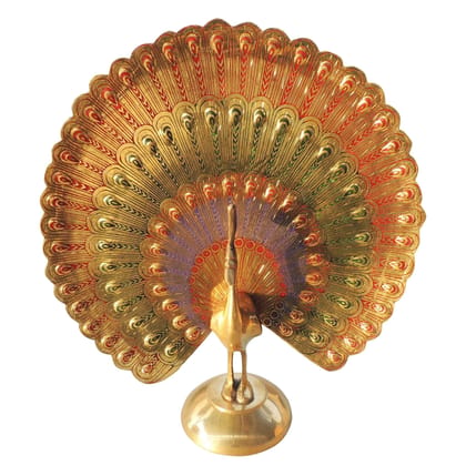 Brass Handicraft Showpiece Peacock Statue (FMAS375 A)