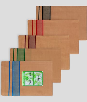 Feather Green - Multicolor Cotton Men's Lungi ( Pack of 5 )