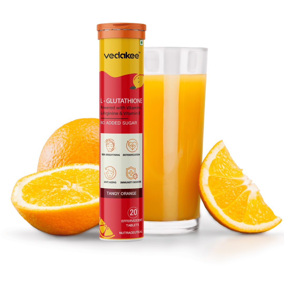 L-Glutathione 600mg With Vitamin C for Glowing Skin | Dark Spots Effervescent