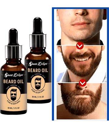 Smartdrops - 30mL Promotes Beard Growth Beard Oil ( Pack of 2 )