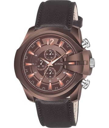 Lorenz Brown Leather Analog Men's Watch