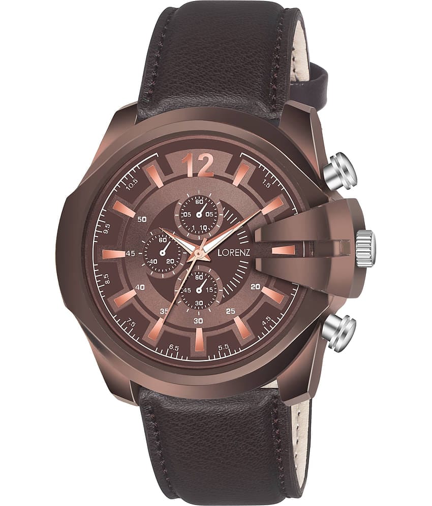 Lorenz Brown Leather Analog Men's Watch