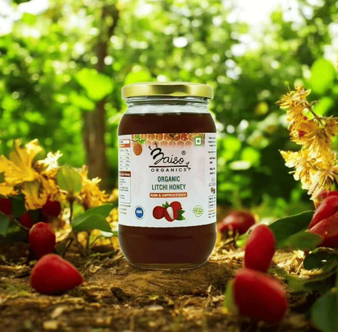 Baiso Organics Raw Unprocessed Natural Litchi Honey - 500gm