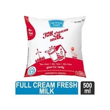 Mother Dairy Full Cream Milk 500 MILLI_LITRE