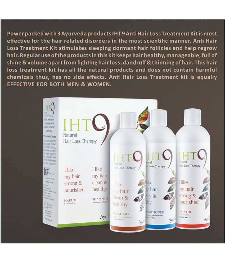 Lass Naturals Iht 9 Hair Loss Therapy - Shampoo, Conditioner & Hair Oil Pack Of 3
