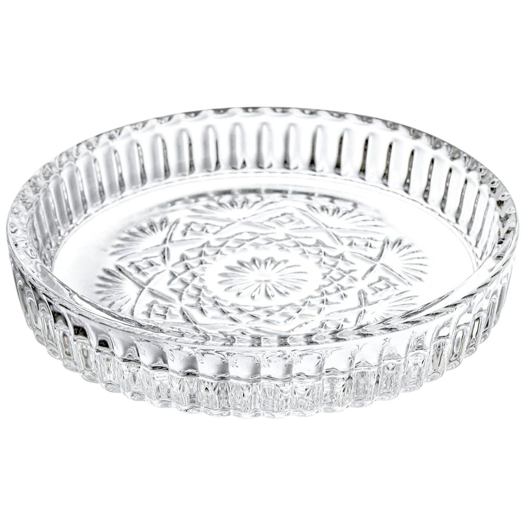 Universal Round Shape Glass Coasters, Tabletop Protection Mat, Protective Barrier Set for Mugs, Cups, Wine Bottles, Glasses, Candles, Suitable for Home Office, Restaurants, Bars, Parties (Set of 6)