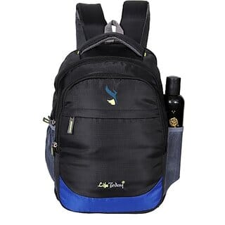 Life Today Medium 25 L Backpack 15.6 Inch Laptop Backpack 25 LTR Bag for School, College and Office Bags (Black)