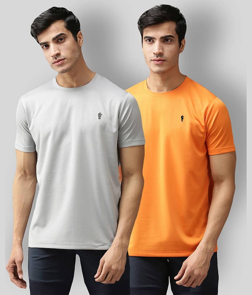 EPPE - Multicolor Polyester Regular Fit Men's Sports T-Shirt ( Pack of 2 )