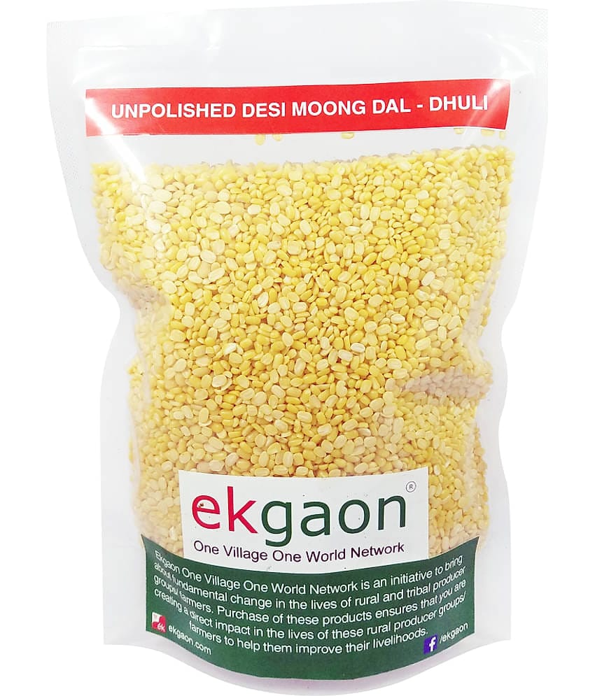 Ekgaon Unpolished Desi Moong Dal - Dhuli 950 gm