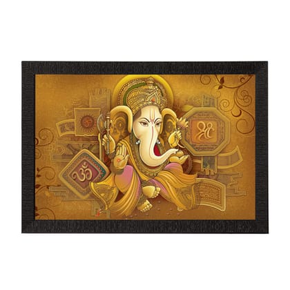 Lord Ganesha Satin Matt Texture UV Art Painting