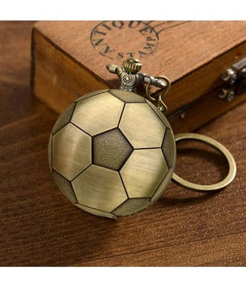 Gala Time Football Theme Pocket Watch Vintage Kid Men Women Gift Keychain ( Pack of 1 )