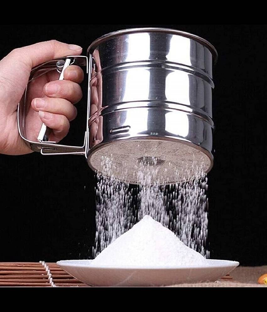 Bhavyta Silver Steel Sieve ( Pack of 1 )