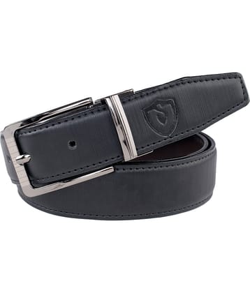 Keviv - Black Leather Men's Casual Belt ( Pack of 1 )