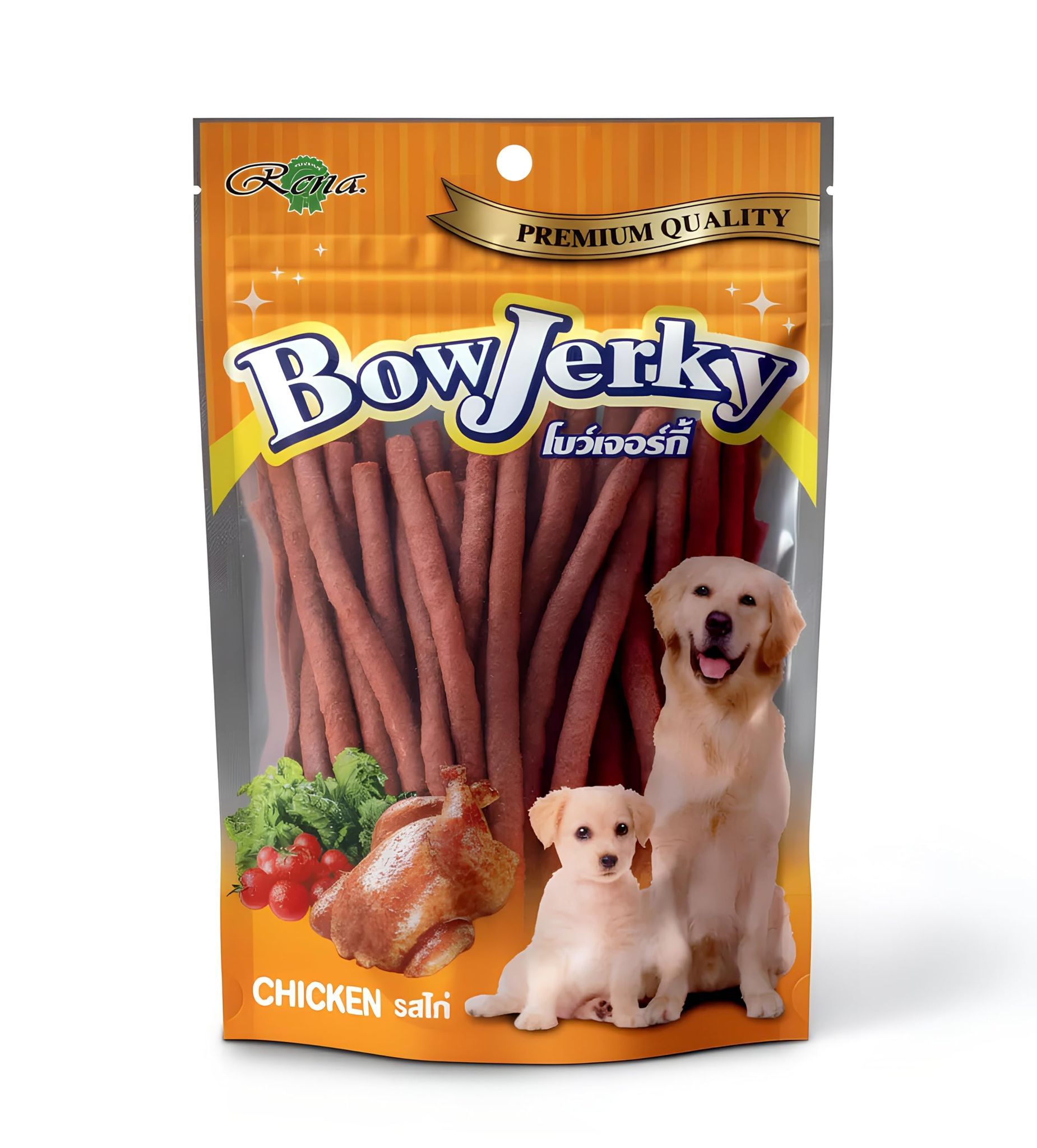 Rena Bow Jerky Dog Treats � Protein Rich Chicken Sticks for Training, Reward & Snacking, Healthy Snack for Puppies, Adults & Seniors, 200 gm
