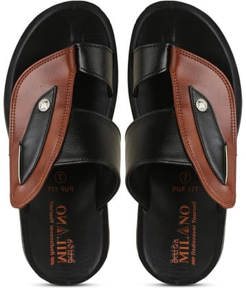 Action Black Men's Thong Flip Flop