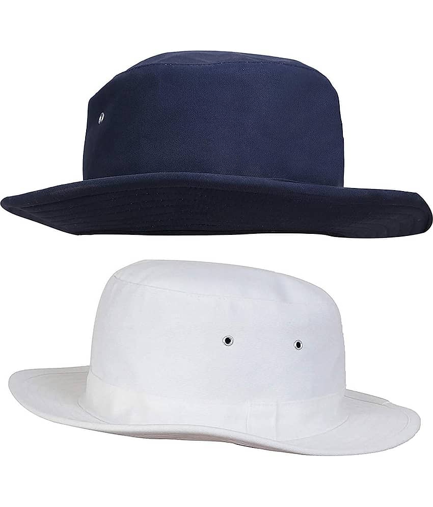 Zacharias Navy Plain Cotton Hats