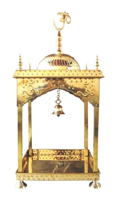 Brass Temple Round Dom- 21.5*21.5*28 inch (F311 A)