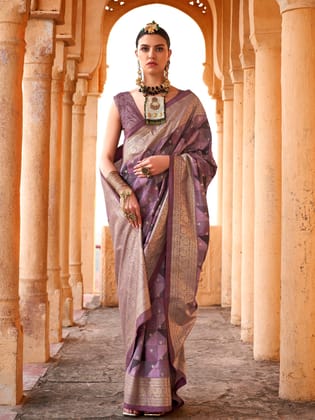 Multicolor Soft Silk Stripes Printed Leheriya Saree