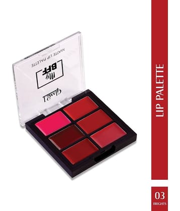 Glam21 My BFF Matte Lip Palette With 6 Lipstick Colors With Creamy Matte Finish 9gm Brights-03