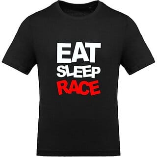 FastB Men Printed Round Neck Black T-Shirt