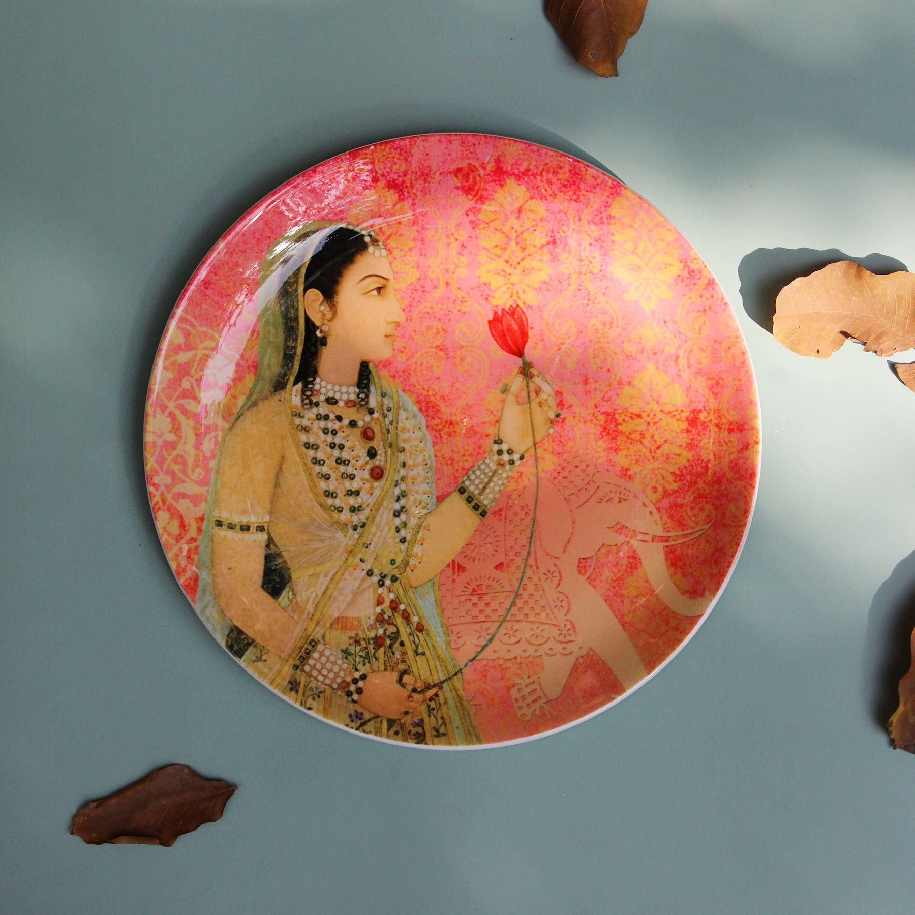 Aisha Sultan Wall Plate-Large: 26 Cm