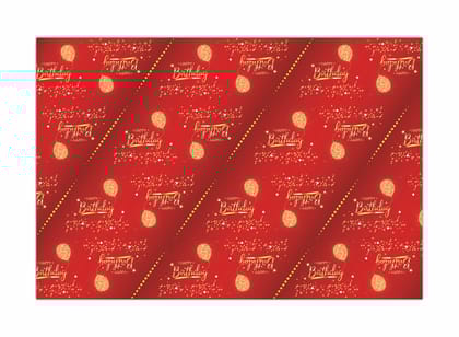 Red Birthday Theme Wrapping Paper Gift Rolls, Gift Paper Sheets, Ideal for Birthday Return Gifts, Holidays, Kids Party & Gifting on Special Occasions (Size: 19 x 28.5 inch) -  10