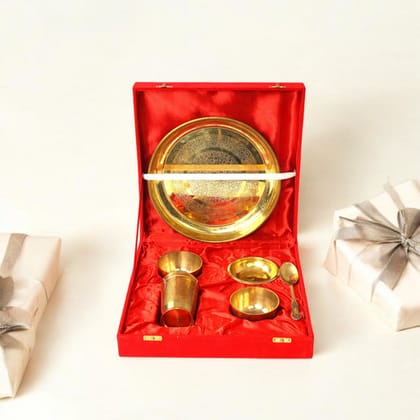 Handcrafted Brass Dinner Set Handcrafted Brass Dinner Set