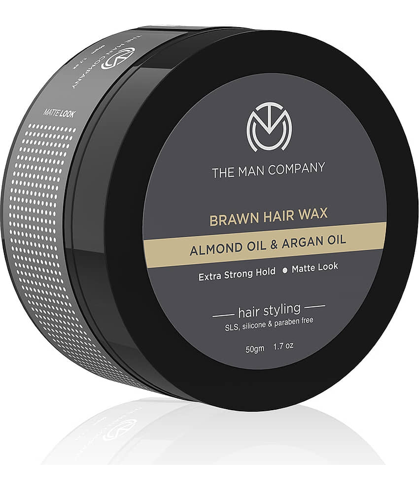 The Man Company Brawn Extra Stronghold Hair Styling Pomade Wax for Men | Stylish Matte Finish with Volume - 100gm