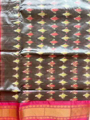 Ikkat Mix Silk elongated diamonds